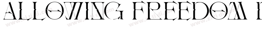 Allowing Freedom Dem字体转换